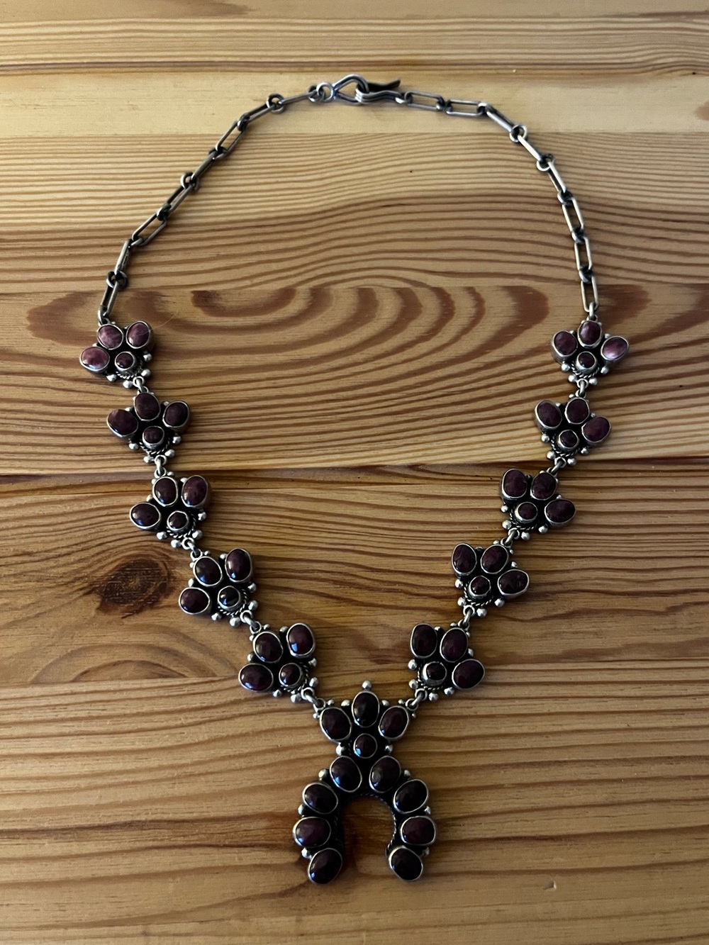 Frederico Jimenez -  PURPLE SPINY OYSTER SHELL MINI SOURSH BLOSSOM NECKLACE